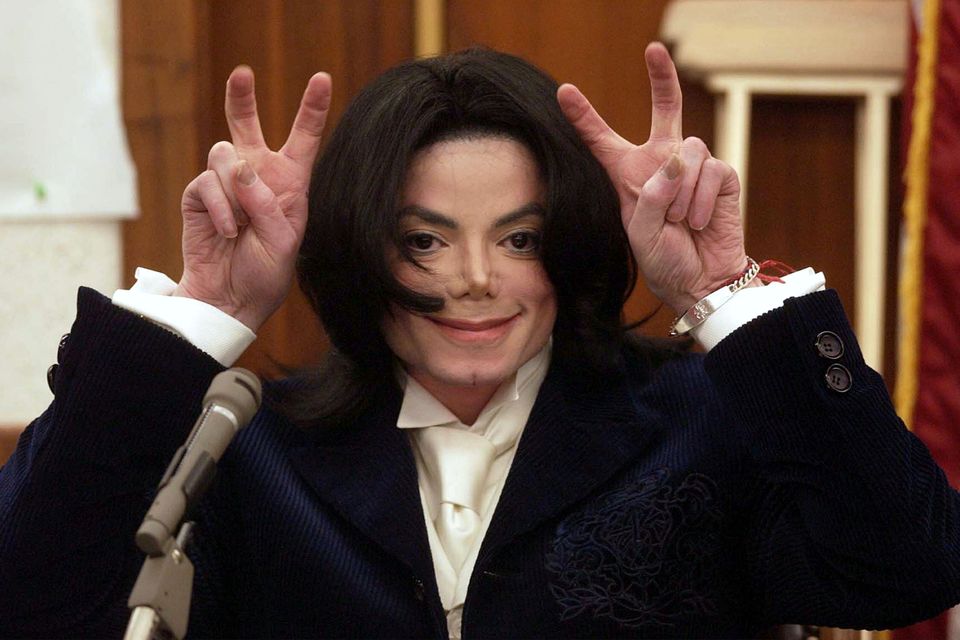 Michael Jackson during his civil trial in California in 2002. Photo: Getty